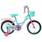 Велосипед 16" GRAFFITI Premium Girl, цвет бирюзовый/розовый - фото 2101020