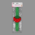 Игольница на браслете «Клубничка», 23 × 7 см, цвет зелёный/красный - Фото 4