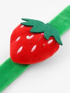 Игольница на браслете «Клубничка», 23×7 см, зелёная, красная - Фото 4