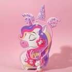 Набор детский «Выбражулька» 5 предметов: ободок, резинка, кулон, браслет, брелок, единорог, цветной - Фото 2