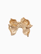 Брошь «Бант», с жемчужной лентой, белая в золоте - Фото 2