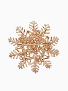 Брошь «Снежинка» роскошная, цвет белый в золоте - Фото 2