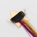 Заколка для волос с блестящими нитями, 2 шт., разноцветная - Фото 6