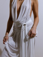 Брошь «Медуза», белая в серебре  (артикул 7786883)  большой выбор товаров оптом и в розницу по низким ценам с доставкой