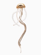 Брошь «Медуза», белая в золоте - Фото 1