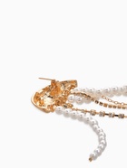 Брошь «Медуза», белая в золоте  (артикул 7786884)  большой выбор товаров оптом и в розницу по низким ценам с доставкой