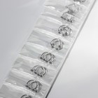 Пирсинг в бровь циркуляр, шар, d=8 мм, пара, цвет серебро - Фото 4