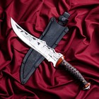 Разделочный нож "Армагеддон" сталь - 40х13, рукоять - жженый орех, клепаный, 25.5 см - фото 26373218