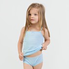 Майка для девочек Basic, рост 110-116 см, цвет  голубой - фото 109805566