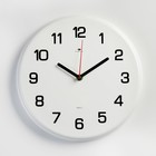 Часы настенные, интерьерные "Классика", d-27 см, бесшумные, белые - фото 9819628