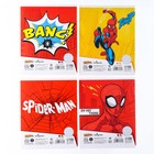 Тетрадь в клетку 18 листов, 4 вида МИКС, обложка мелованная бумага, Человек-паук 7572356