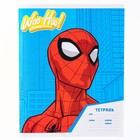 Тетрадь в клетку 18 листов, 4 вида МИКС, обложка мелованная бумага, Человек-паук 7572356