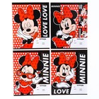 Тетрадь в линейку 18 листов, 4 вида МИКС, обложка мелованная бумага, «Минни Маус» - Фото 3