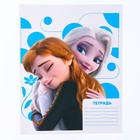 Тетрадь в клетку 18 листов, 4 вида МИКС, обложка мелованная бумага, Холодное сердце (комплект 20 шт) - фото 34948147