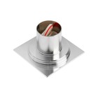 Трап AFLORN AF10510-10, d=50 мм, вертикальный, 100х100 мм, латунь, хром - фото 60803669