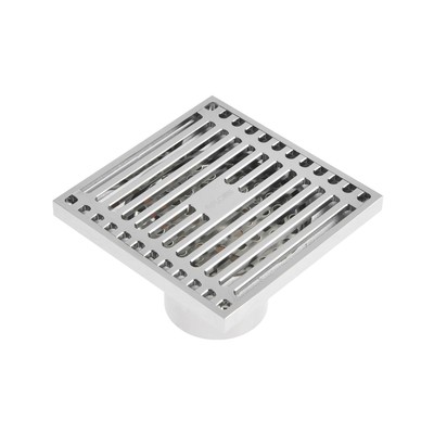 Трап AFLORN AF10610-10, d=50 мм, вертикальный, 100×100 мм, латунь, хром