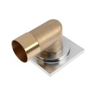 Трап AFLORN AF20610-10, d=50 мм, горизонтальный, 100х100 мм, латунь, хром 9084387