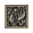 Трап AFLORN AF10810C-10, d=50 мм, вертикальный, 100×100 мм, латунь, с рисунком, античная бронза - фото 24424526