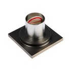 Трап AFLORN AF10810C-10, d=50 мм, вертикальный, 100×100 мм, латунь, с рисунком, античная бронза - фото 24424527