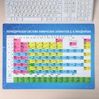 Накладка на стол пластиковая А3 (460 х 330 мм), Calligrata "Таблица Менделеева", 430 мкм, обучающая - фото 36211968