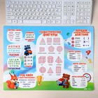 Накладка на стол пластиковая А3 (460×330 мм), Calligrata, «Русский язык/ Математика» 430 мкм, обучающая - Фото 3