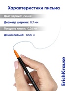 Ручка шариковая ErichKrause. Neo Accent, синий стержень, узел 0.7 мм, МИКС - Фото 9