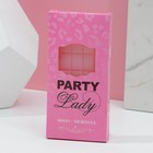 Фигурное мыло ручной работы в форме плитки шоколада Party Lady, с блёстками, 80 г, аромат нежный парфюм - фото 9820158