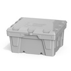 Ящик с крышкой, 250 л, для песка, соли, реагентов, цвет серый - Фото 1
