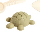 Набор игрушек для песочницы, 8 предметов: совочек, грабельки, сито, ведерко, 4 мягкие формочки - Фото 3