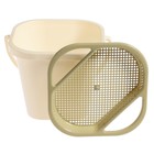 Набор игрушек для песочницы, 8 предметов: совочек, грабельки, сито, ведерко, 4 мягкие формочки - Фото 6