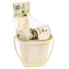 Набор игрушек для песочницы, 8 предметов: совочек, грабельки, сито, ведерко, 4 мягкие формочки - Фото 10