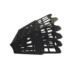 Лоток для бумаг Calligrata «Доступный офис», А4, веерный, 4 отделения, чёрный - Фото 4