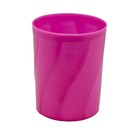 Подставка-стакан для канцелярии, розовая - фото 6633591