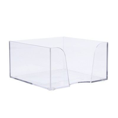 Подставка для бумажного блока 90×90×50 мм «Доступный офис» Calligrata, прозрачная