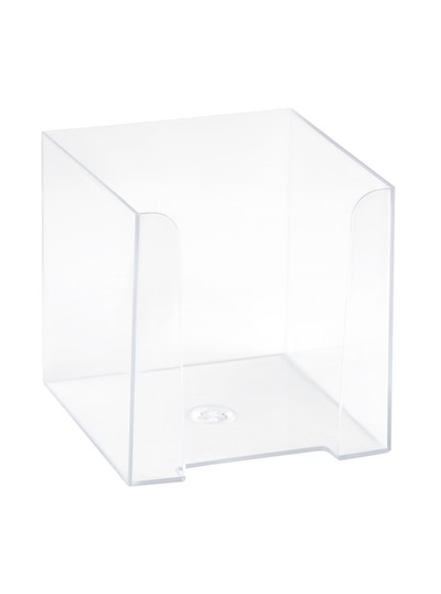 Подставка для бумажного блока 90×90×90 мм «Доступный офис» Calligrata, прозрачная