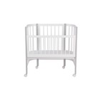 Кроватка-трансформер детская Polini kids Simple 120, приставная, цвет белый-серый - Фото 2