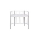 Кроватка-трансформер детская Polini kids Simple 120, приставная, цвет белый-серый - Фото 3