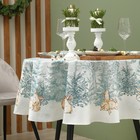 Скатерть новогодняя Этель Winter mood d=220 см +/-3 см с ГМВО, 100% хл, саржа 190г/м2 - Фото 2
