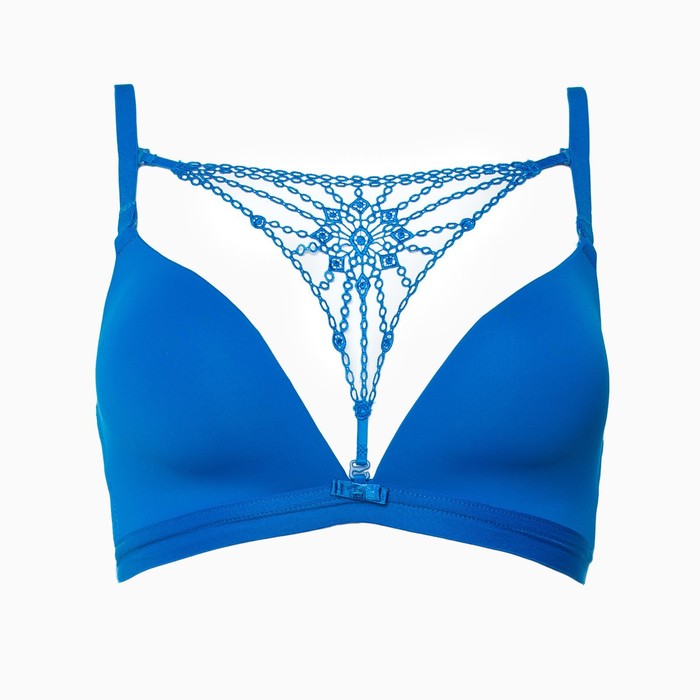 Комплект женский (топ/трусы), цвет синий, размер 80В - фото 1908932965