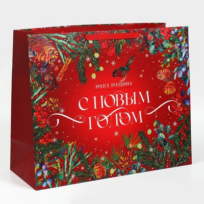 Пакет ламинированный горизонтальный «Новогодняя сказка», XL 49 × 40 × 19 см