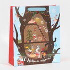 Пакет подарочный новогодний ламинированный «Новогодние приготовления», M 26 х 30 х 9 см - фото 54733088