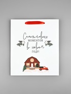 Пакет подарочный новогодний ламинированный «Счастливых моментов», ML 23 х 27 х 11.5 см (комплект 2 шт) - фото 24454979