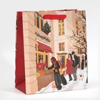 Пакет ламинированный вертикальный «Зимний город», ML 23 × 27 × 11,5 см - Фото 3
