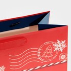 Пакет подарочный новогодний ламинированный «Посылка», ML 27 х 23 х 11,5 см, Новый год - фото 21654387