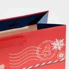 Пакет подарочный новогодний ламинированный «Посылка для тебя», MS 18 х 23 х 10 см, Новый год - фото 21654612