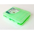 Коробка для воблеров и балансиров, 5+5 отделений, 200х160х45 мм, цвет зелёный - фото 293949983
