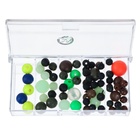 Набор бусин, в коробочке, 130 х 60 х 25 мм - фото 24523677