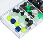 Набор бусин, в коробочке, 130 х 60 х 25 мм - фото 24523679