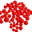 Насадка пенопластовые шарики, клубника, красная - фото 6634412