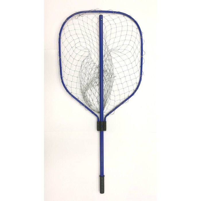 Подсачник «Квадрат», теннисная струна, d=55 см, 195 см, цвет синий